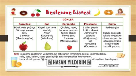 Günlük Sağlıklı Beslenme Planı Önerileri